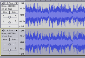 Select one of the mono tracks