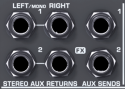 Behringer 1204USB aux sends and returns