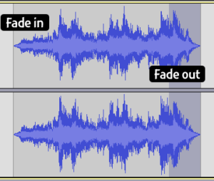Audacity: Fade Examples