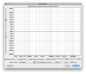 Equalization (Audacity 1.3.13)