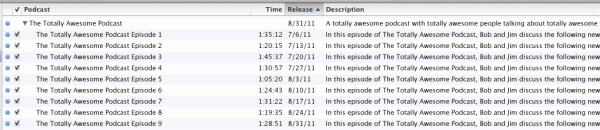 The Totally Awesome Podcast episodes in iTunes