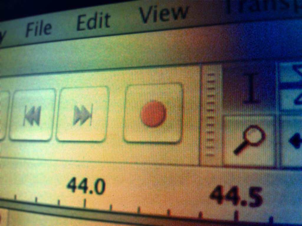 Audacity - record button (stylized)