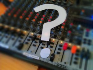 Mixer with question mark