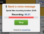 SpeakPipe recording