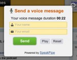 SpeakPipe send voice message