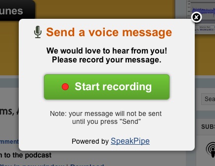 SpeakPipe: Start Recording