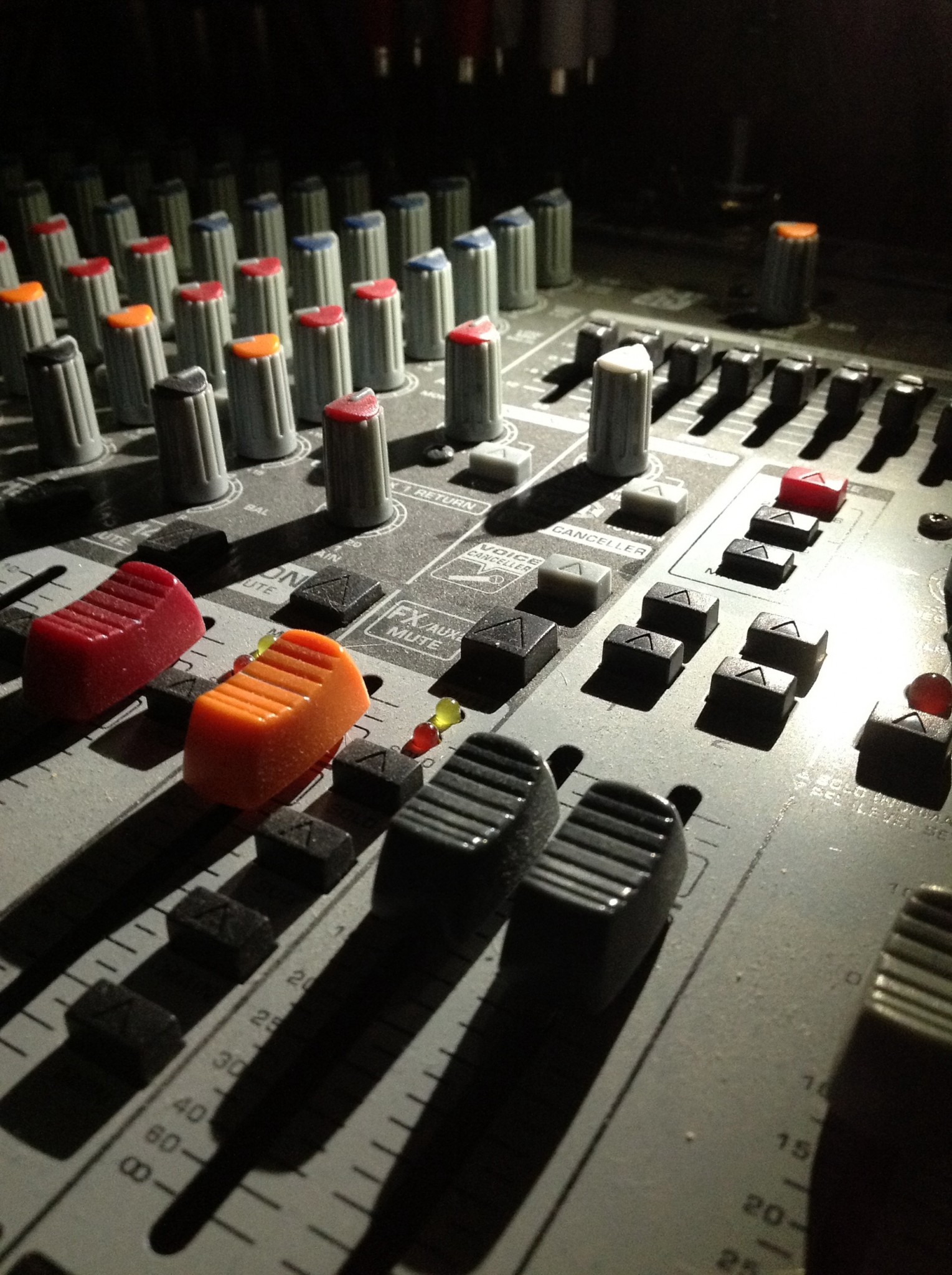 Behringer X1832USB mixer in the morning