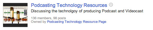 Podcasting Technology Resources-Google Plus Community