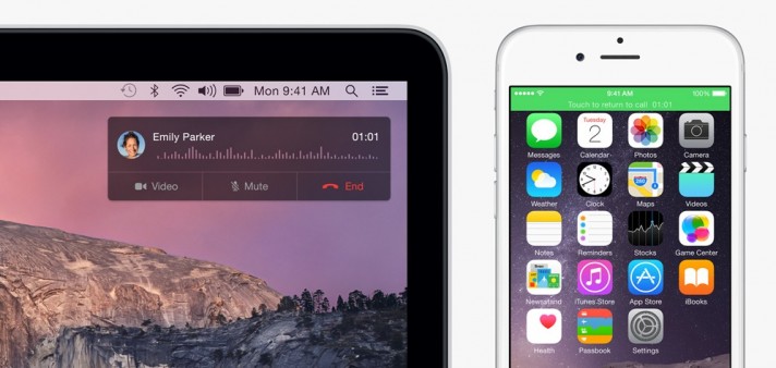 iPhone iOS 8 continuity