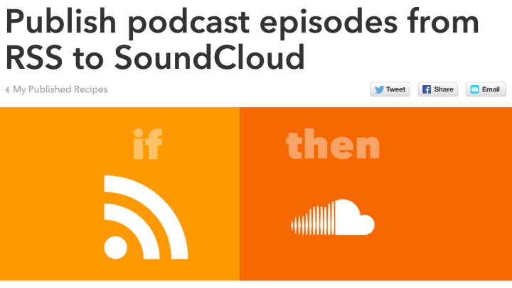 IFTTT to SoundCloud