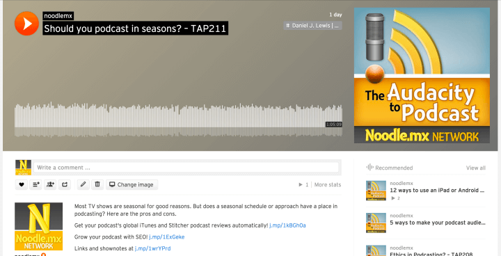 Podcast published automatically on SoundCloud