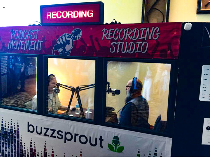 The Audacity to Podcast in Buzzsprout's studio at Podcast Movement 2015-enhanced